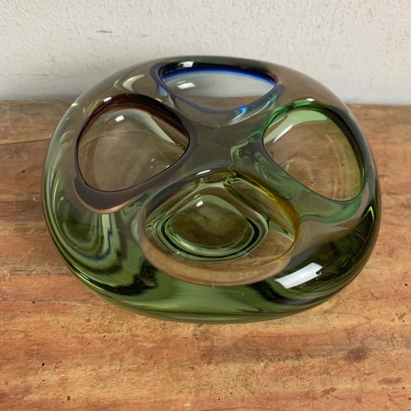 Vintage Murano Schale in vier Farben und Öffnungen