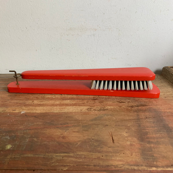 Vintage Kleiderbürste mit Wandhalterung zum Aufhängen