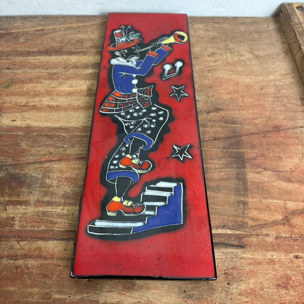 Vintage Wandkeramik Clown Libertas San Marino