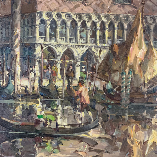 Ölgemälde Ansicht Venedig von Horst Miesler