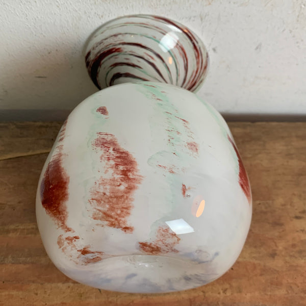 Opaline Florence Vase Vetreria Barieri