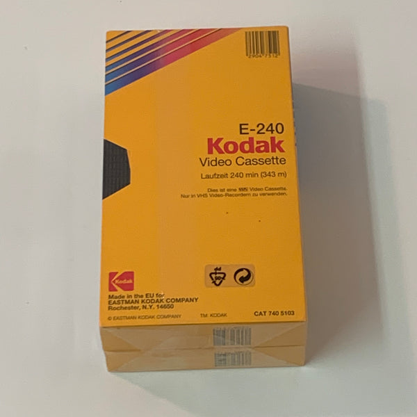 Vintage 2 Kodak HS E-240 VHS Video Kassetten OVP