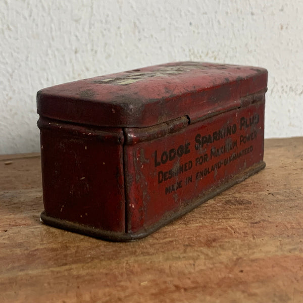 Vintage Blechdose Lodge Zündkerzen