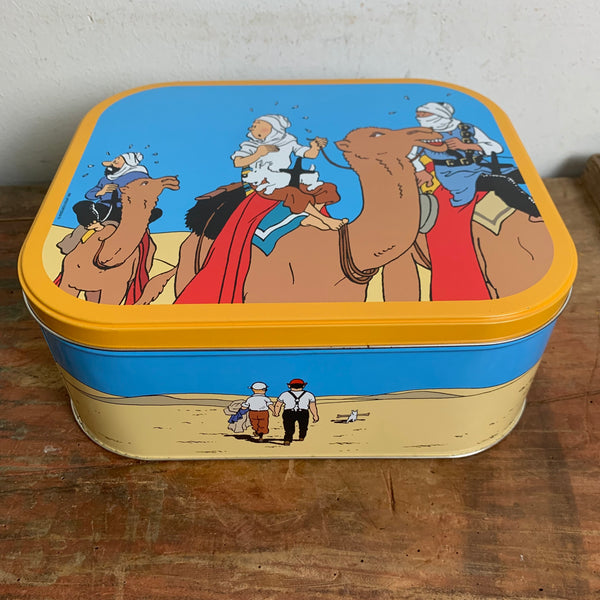 Vintage Blechdose Tim und Struppi Die Krabbe mit der goldenen Schere 2