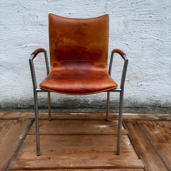 Vintage Design Leder Stuhl Balzaro von Girsberger