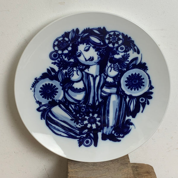 Vintage Künstler Teller von Björn Wiinblad für Rosenthal