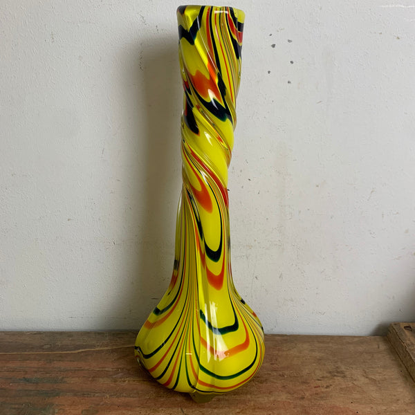Vintage Pop Art Glas Vase aus Murano