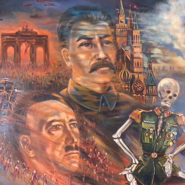 Ölgemälde Die Schachspieler von Jean Daprai