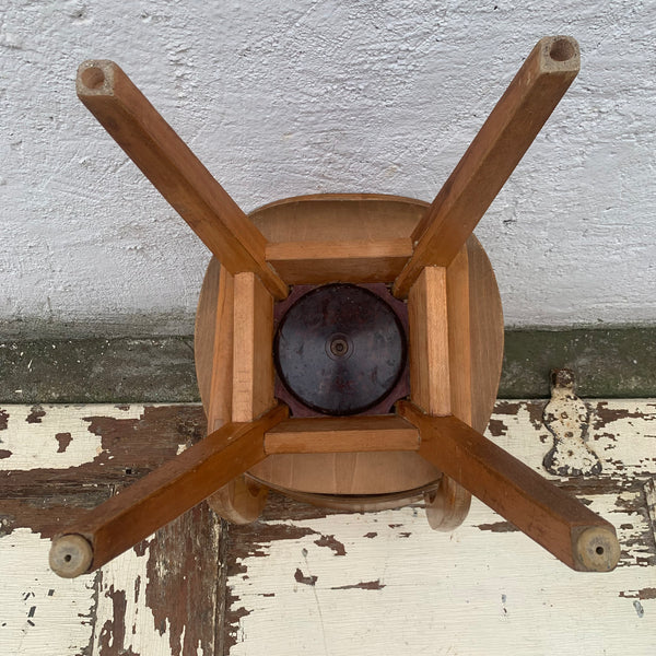 Vintage Mid Century Kinder Drehstuhl aus Holz
