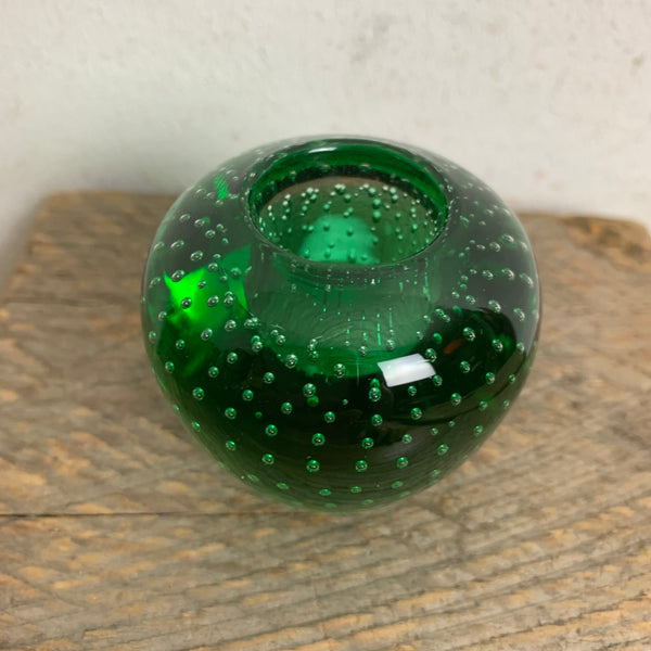 Vintage Bubble Glas Kerzenständer
