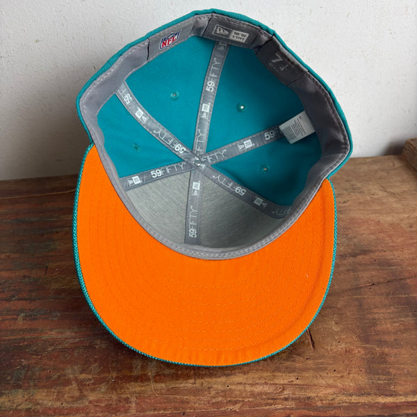 New Era Miami Dolphins NFL Hat Cap 7 1/4