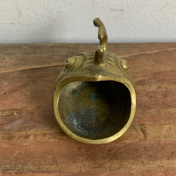 Bronze Fisch Aschenbecher von Walter Bosse für Werkstätten Hagenauer Wien