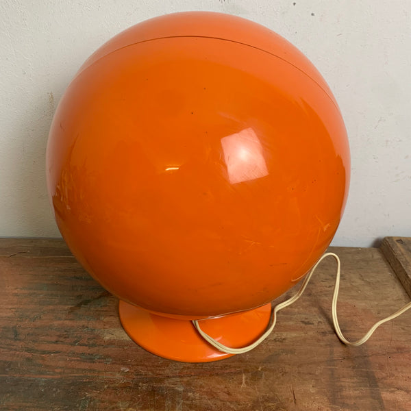 Space Age Digital Kugel Wecker orange