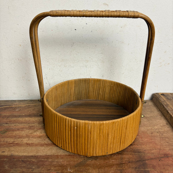Vintage Mid Century Tablett Korb