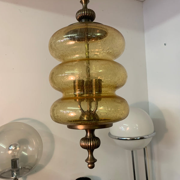 Vintage Deckenlampe Fontana Arte Stil mundgeblasenes Glas