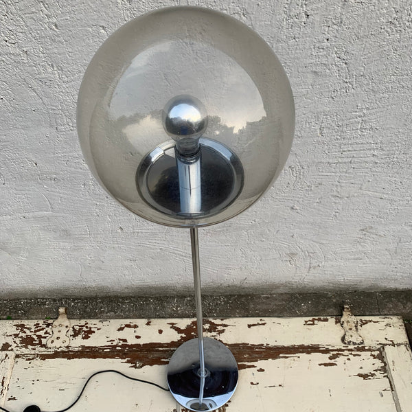 Vintage Kugel Stehlampe von Glashütte Limburg