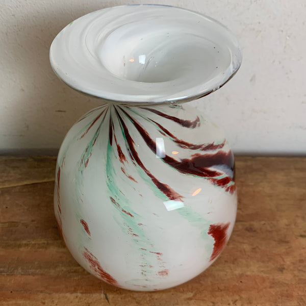 Opaline Florence Vase Vetreria Barieri