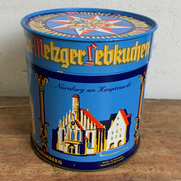 Vintage Blechdose Lebkuchen von Haeberlein Metzger