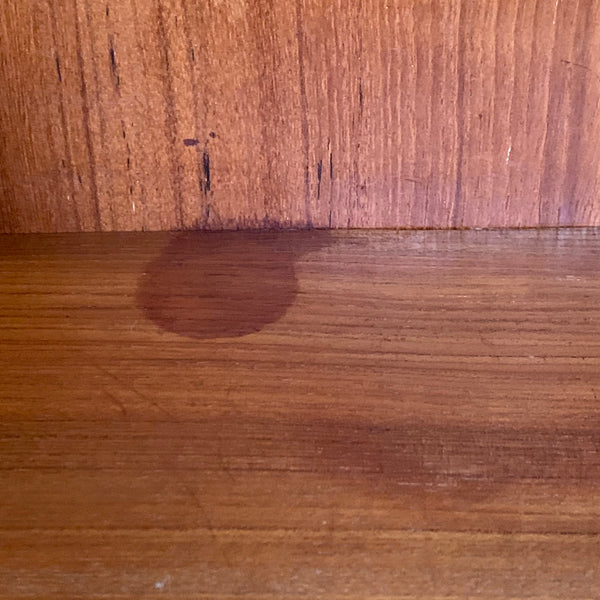 Vintage dänischer Mid Century Teakholz Schreibtisch von Gunner Nielsen für Tibergaard