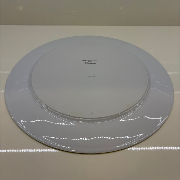Vintage 6 Speise Teller Cactus Kollektion von Hilton McConnico für französische Kristallmanufaktur Daum Nancy und die Porzellanmanufaktur Limoges