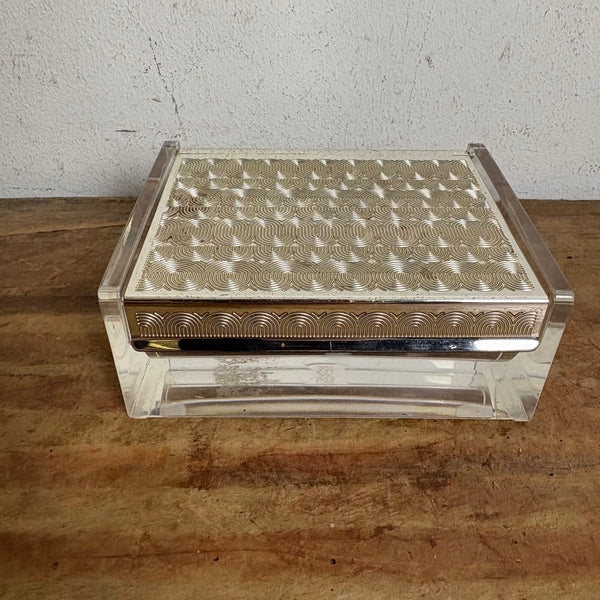 Vintage Plexiglas Zigarettendose von WMF