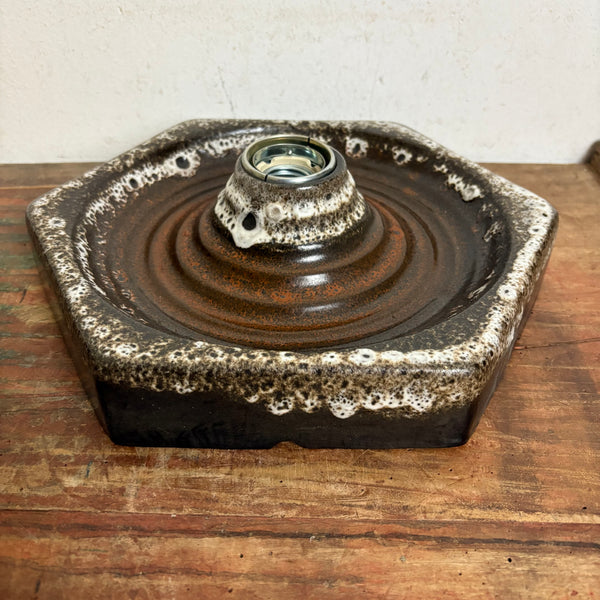 Vintage Fat Lava Keramik Wand Lampe