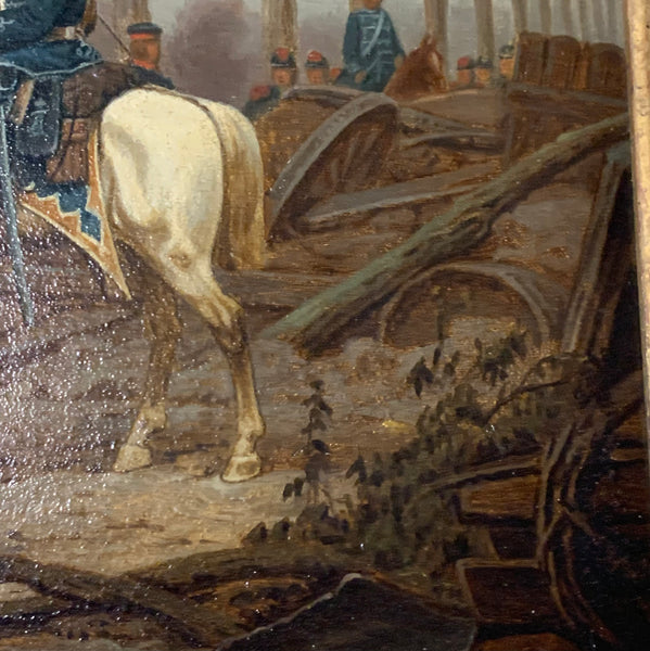 Ölgemälde Deutsch Französischer Krieg 1870/71 von H. Reinecke