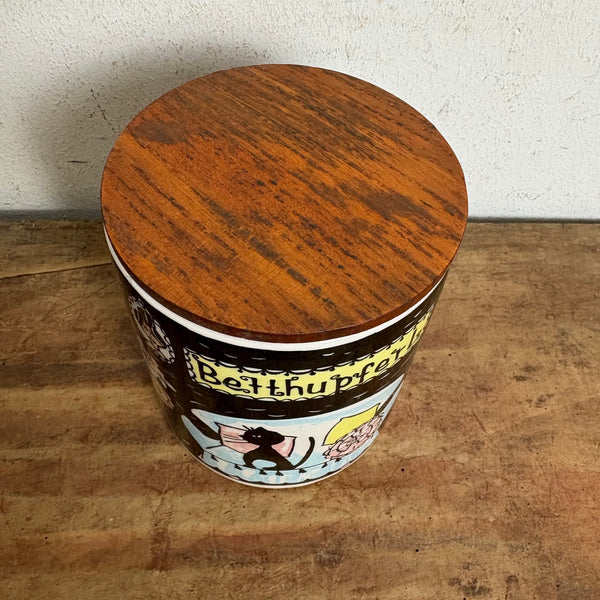 Vintage Betthupferl Deckeldose von Schramberg