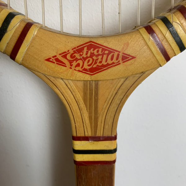 Vintage Holz Tennisschläger von Paul Horaczek