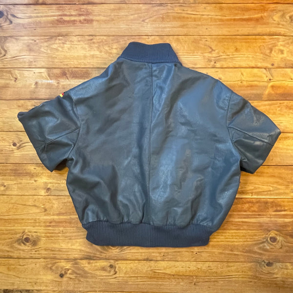 Bomberjacke aus Leder - Deutsche Bundeswehr - Vintage