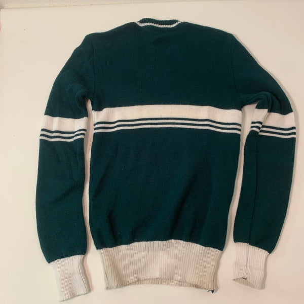 Original 70er Jahre Pullover mit V Ausschnitt