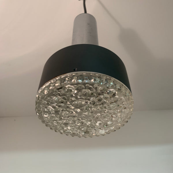 Vintage Deckenlampe mit Bubble Glas von Staff