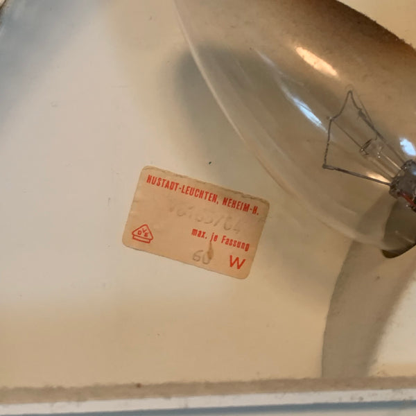 Vintage beleuchteter ovaler Acryl Glas Spiegel von Hustadt Leuchten