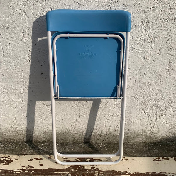 Vintage Design Klappstuhl von Hans Lindfors für Höganäsmöbler blau