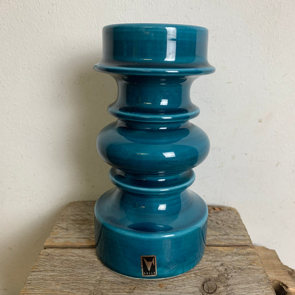 Vintage Keramik Kerzenständer Gallo Villeroy und Boch in blau