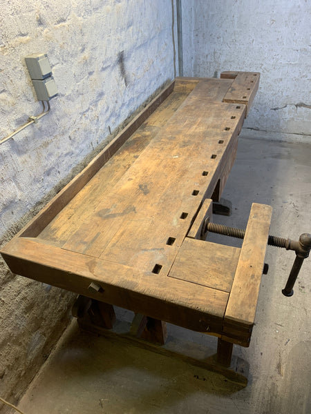 Vintage Werkbank Hobelbank Tischlerbank