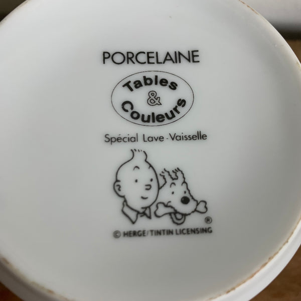 Vintage Tasse Tim und Struppi Die sieben Kristallkugeln