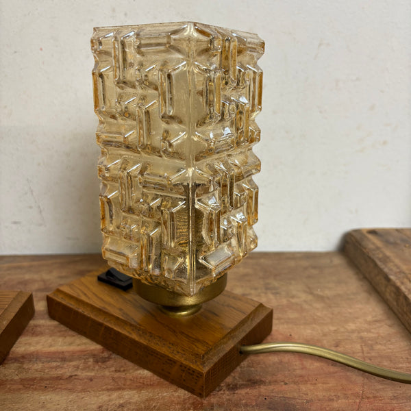 2 vintage Nachttisch Lampen
