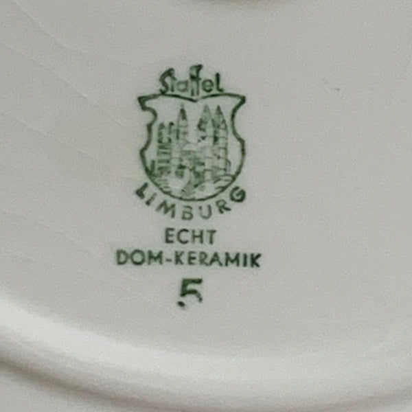Vintage Mid Century Kuchenplatte Tortenteller von Staffel Limburg Dom Keramik