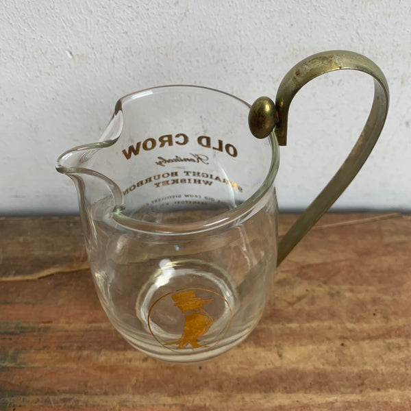 Vintage Old Crow Bourbon Whiskey Wasserkrug Karaffe