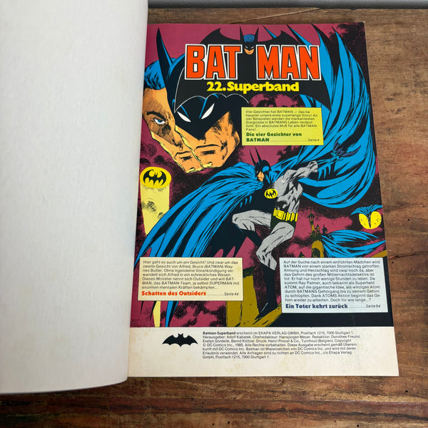Comic Batman Superband Nr. 22 Die vier Gesichter von Batman