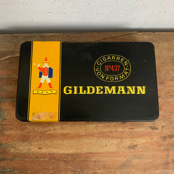 Vintage Zigarren Blechdose Gildemann