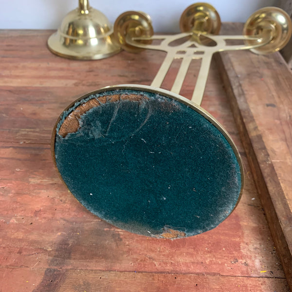 2 große dreiarmige Messing Kerzenleuchter
