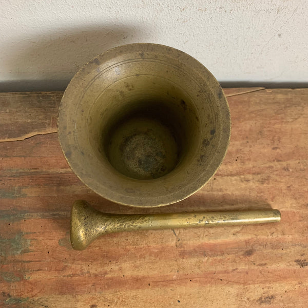 Vintage Apotheker Möser aus Messing