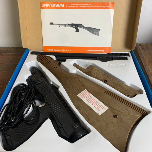 Vintage Electronic-Gewehr Pistole von Universum für TV Multi Spiele Neu OVP