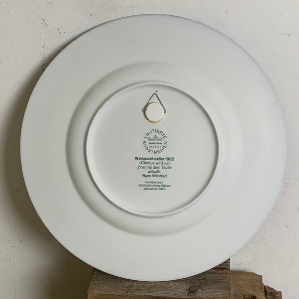 Weihnachtsteller 1982 von Björn Wiinblad für Rosenthal