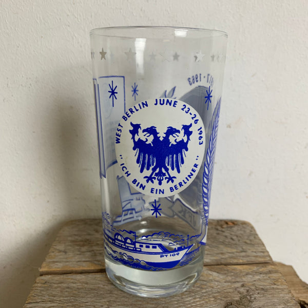 Vintage JFK Trinkglas