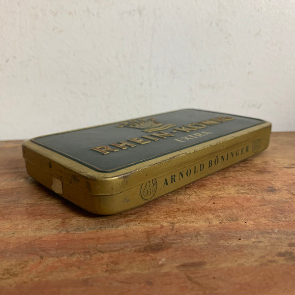 Vintage Blechdose Rhein - König extra