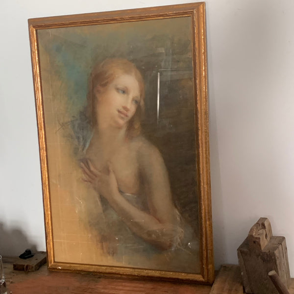 Ausschnitt als Akt nach dem Gemälde Innocence Choosing Between Love and Riches von Pierre-Paul Prud'hon