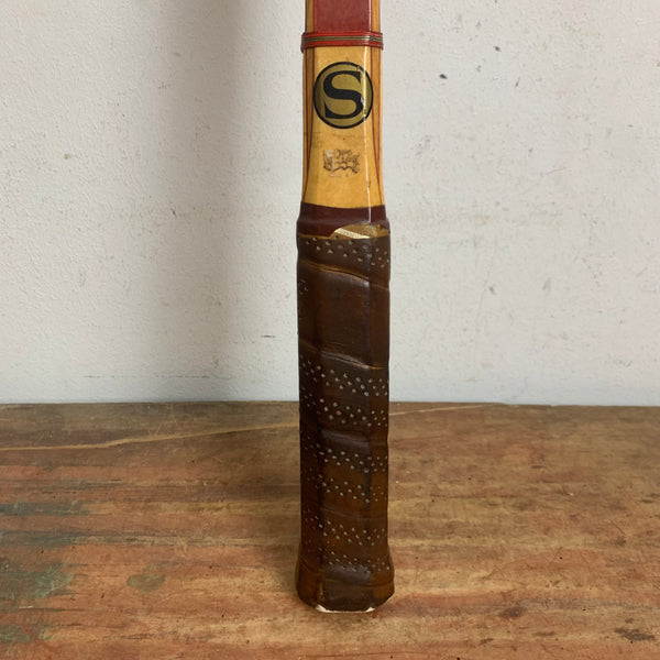 Vintage Holz Tennisschläger mit Spanner von Snauwaert